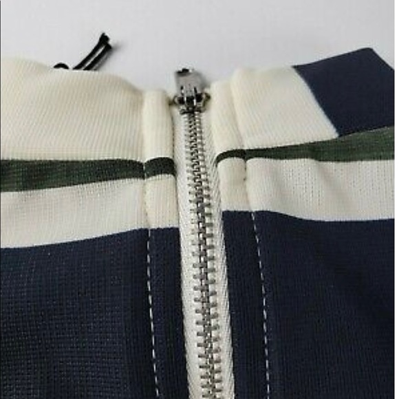 Revolve J.O.A. Los Angeles Striped Mock Neck Dress - Picture 2 of 6